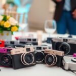 a_group_of_disposable_cameras_scattered_on_a_table_at_a_wedding_or_event