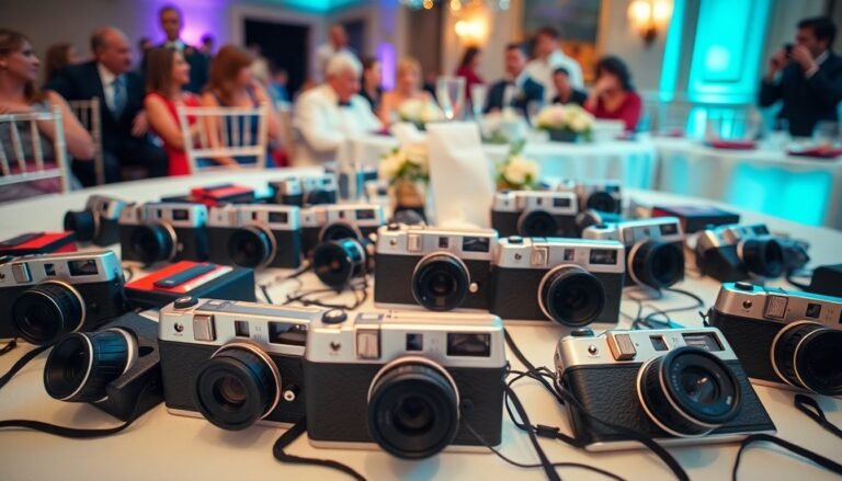 Group_of_disposable_cameras_scattered_on_a_wedding_reception_table_with_guests_in_the_background